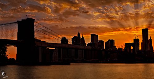 Brooklyn Bridge sunset