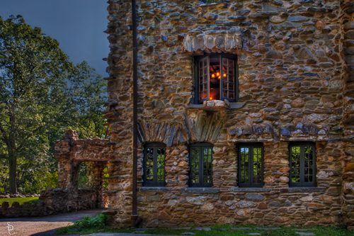 Gillette Castle - HDR image of the outside of the castle - tonemapped using Nik HDR Efex Pro