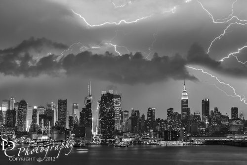 Lightning Strike over NYC 
