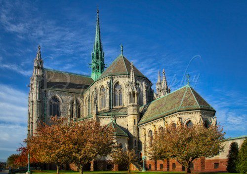 Cathedral Basilica of the Sacred Heart exterior photography