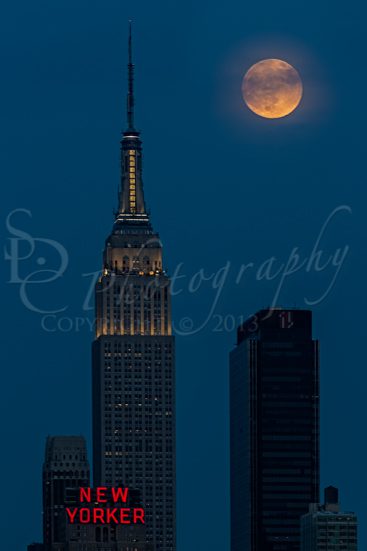 Super Moon By The Empire State Building NYC