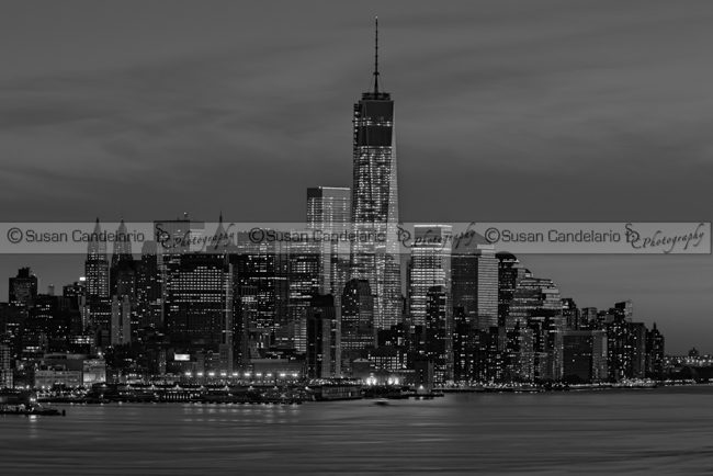 The Freedom Tower Dominates The Skyline BW