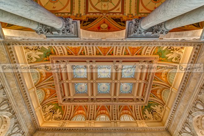 Main Hall Ceiling Library Of Congress