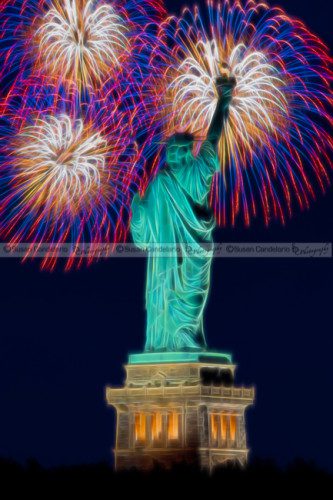 Statue Of Liberty Fireworks
