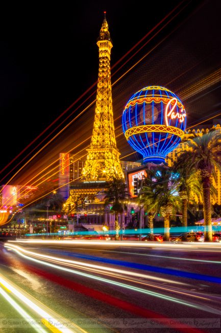 Paris In Las Vegas Strip Light Show