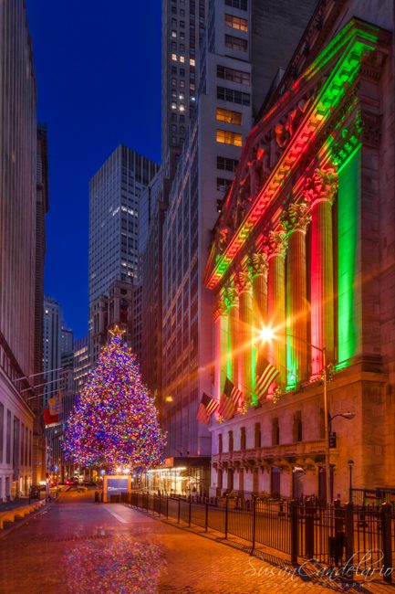 Wall Street Christmas Tree: Lighting NYSE Financial District