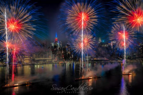 NYC Skyline Fireworks