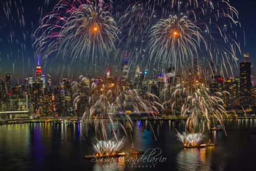 NYC Skyline Macy's Fireworks